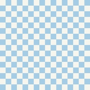 Sky blue checkerboard 1x1