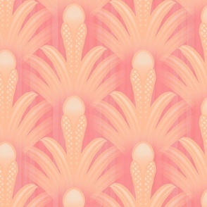 Peach Fuzz - Art Deco Tropical Plants