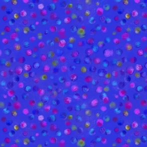 ABSTRACT DOT-COBALT BLUE WITH PURPLE, RED, PLUM, YELLOW 
bestIMG_1803