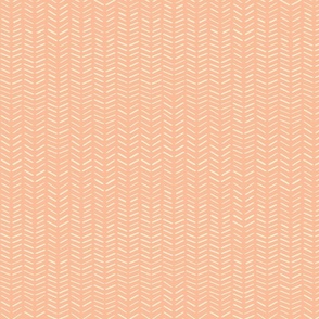 Geometric knitted lines cream on peach fuzz for wall paper 
