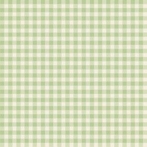 Striped Plaid Light Sage and Cream Small Scale Blender coordinate pattern