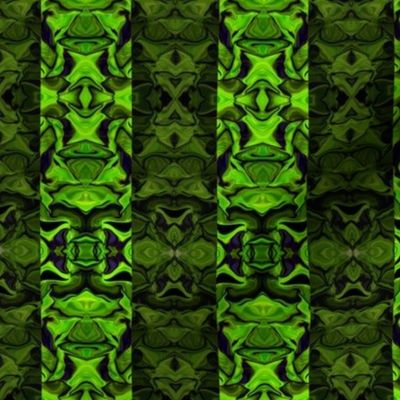 Green Fractal Stripes in Mirror Repeat