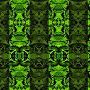 Green Fractal Stripes in Mirror Repeat