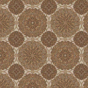 Textured mandalas - sand pattern. Seamless floral pattern-294.