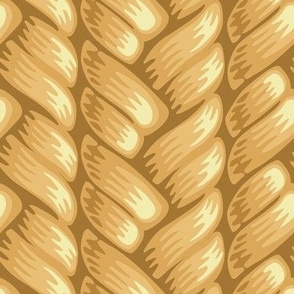Braided fibers in Gold 