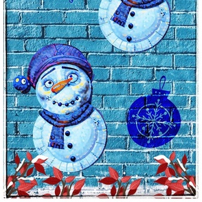 Holly Jolly - Large Scale / Quilt Panel