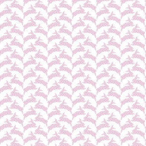 bunny hop/pink on white/small