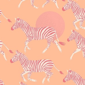 Zebras (African Sunset)