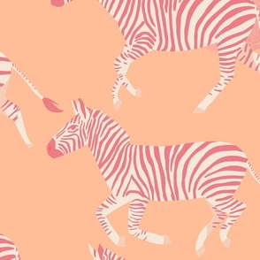 Zebras (African Sunset) - LARGE