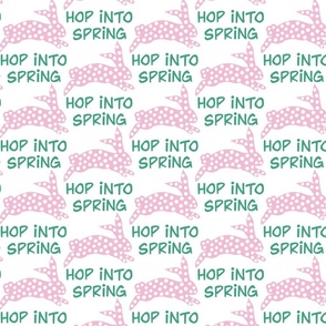 hop into spring green and pink