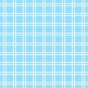 blue plaid with aqua