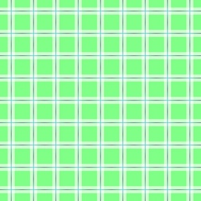 green plaid with aqua