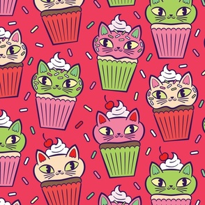 Kitty Cupcakes_Holiday_Red