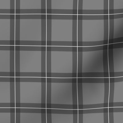 greytone plaid doll