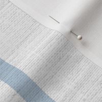classic blue stripes with elaborate ornaments  on an off white linen background - large scale