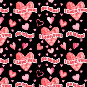 Valentine I Love You Be Mine Pattern