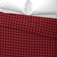 Rustic Check - bright red