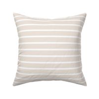 Neutral Stripes (Horizontal) in Light Beige and White - Medium - Soft Neutrals, Beach House, Classic Stripes