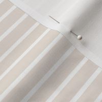 Neutral Stripes (Horizontal) in Light Beige and White - Small - Soft Neutrals, Beach House, Classic Stripes