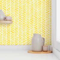 Herringbone Citron Zest Yellow by Friztin