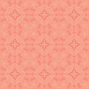 Large - Pantone Peach Pink Tiles