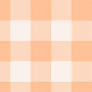 large // Peach Fuzz gingham 