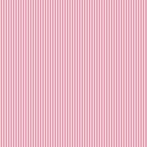 Mini Pinstripe Pink and Cream