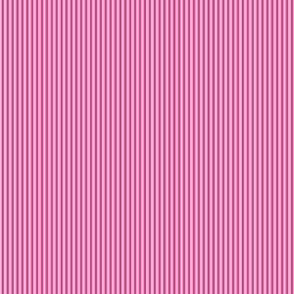 Mini Pinstripe Bright Rasberry  Pink and Cream Teal 