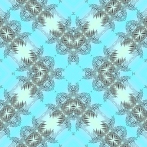 Gently blue bright ornament pattern for wallpaper