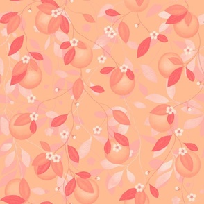 Clementine tree in peach and pink