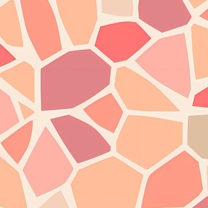 Pantone Peach Fuzz Mosaic