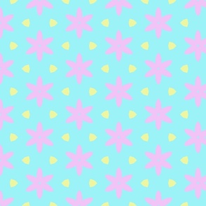 Pink Stars and Yellow Triangles