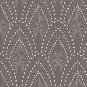 art deco glam - taupe - large