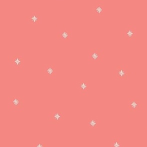 M-FLUTTERFLY_MEDIUM_10A--floral-flower-star-polka dot-apricot-cream-blender-cute-scattered-simple