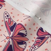 L-WINGED LOVELY_LARGE_2B--butterfly-polka dot-autumn-fall-bugs-nature-insects-beige-neutral-purple