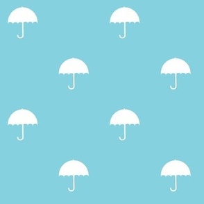 Baby blue umbrella