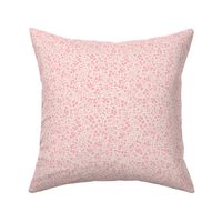 Agatha Ditsy Floral pastel Pink Satin  SMALL 4X5 inch