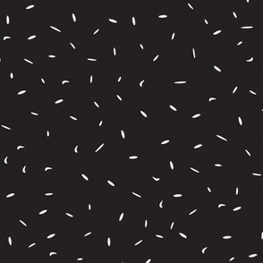 Sprinkles Pattern - Modern Simple Blender - Black and White