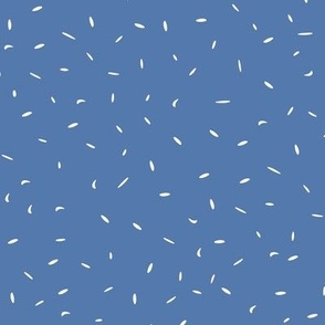 Sprinkles Pattern - Modern Simple Blender - Blue and White