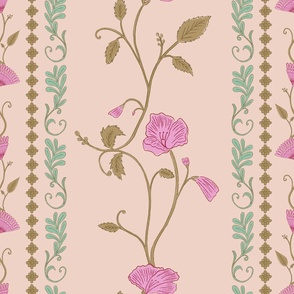 Romantic Block Print-Inspired Floral