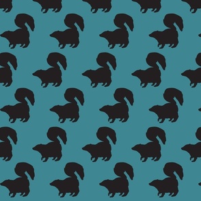 Scent of Skunk in Black and Teal