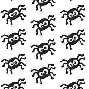 Adorable Arachnids in White