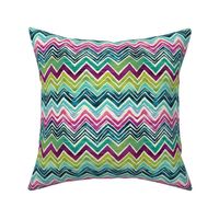 Zig zag chevron Colorful painting