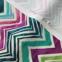 Zig zag chevron Colorful painting