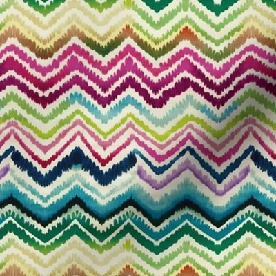 Zig zag chevron Colorful painting