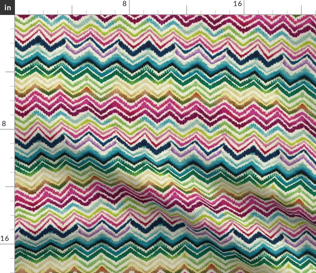 Zig zag chevron Colorful painting