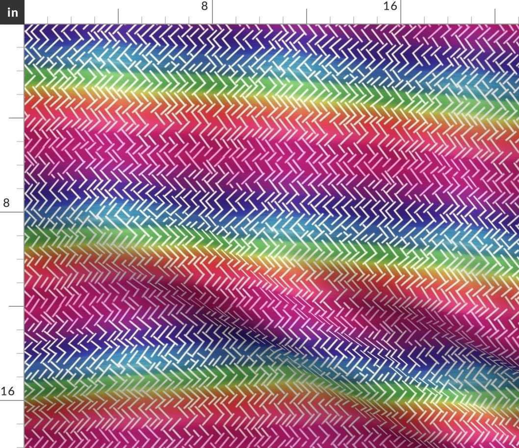 Zig zag chevron Colorful painting