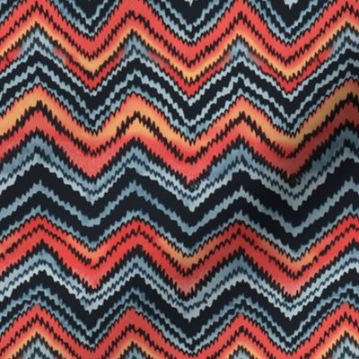 Zig zag chevron Colorful painting