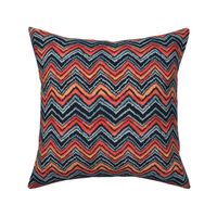 Zig zag chevron Colorful painting