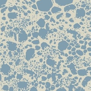 Abstract Animal Print Snakeskin - Neutral Cream and Powder Blue 